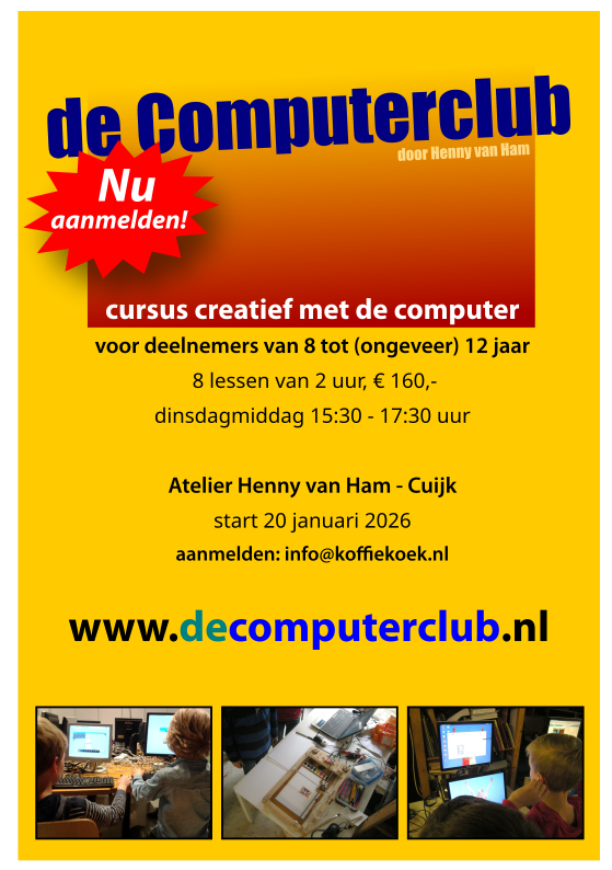 de Computerclub in Cuijk, door Henny van Ham